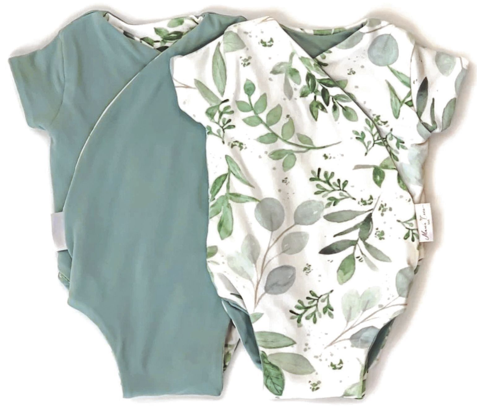Winged Bodysuit in Saged Eucalyptus sold by Elfin Los Angeles